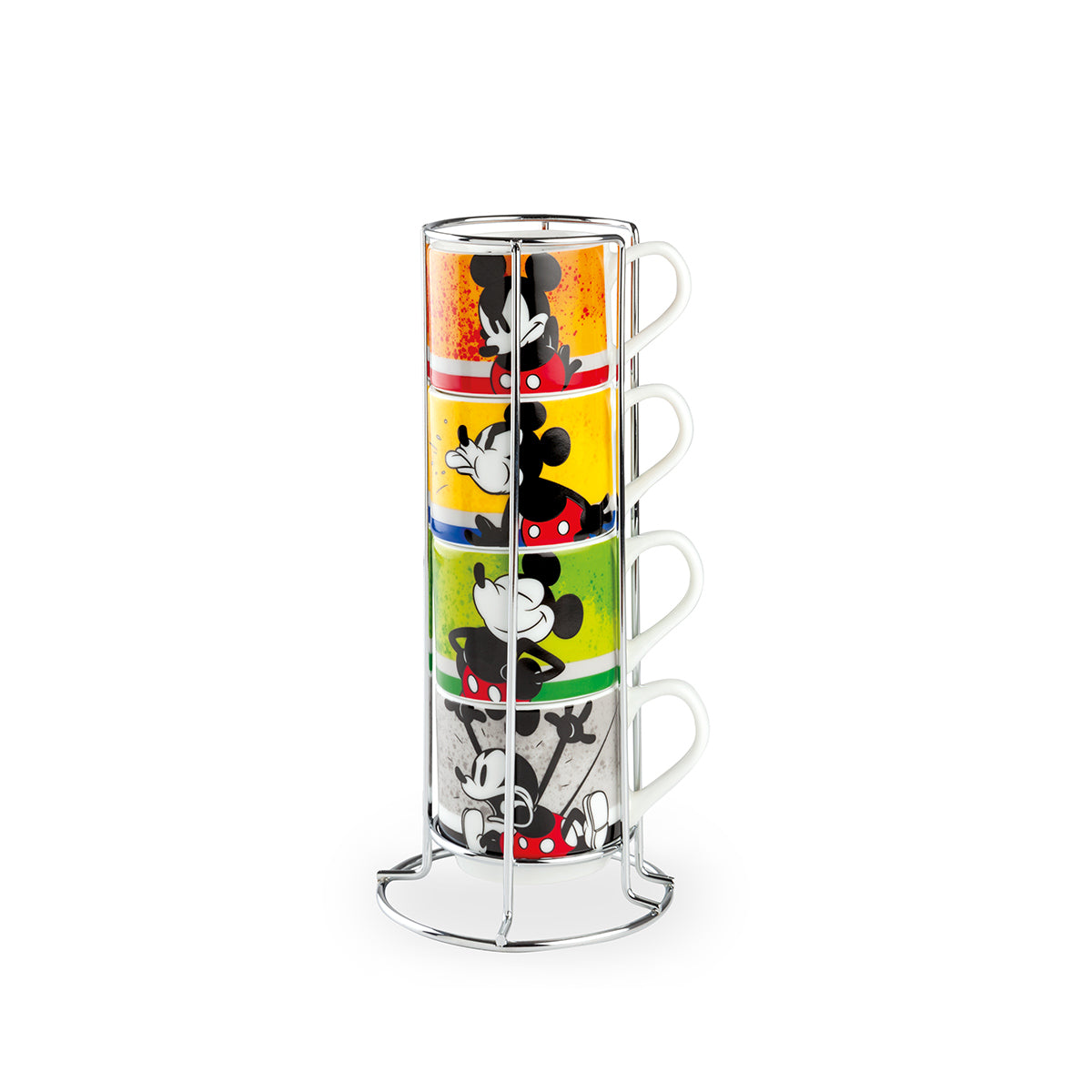 Set 4 Tazzine Caffè Impilabili I am + Metalrack ML.80